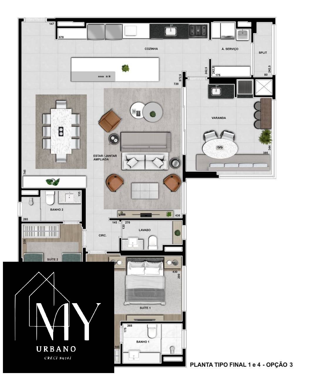 Apartamento à venda com 3 quartos, 132m² - Foto 15