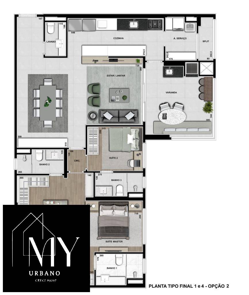 Apartamento à venda com 3 quartos, 132m² - Foto 38