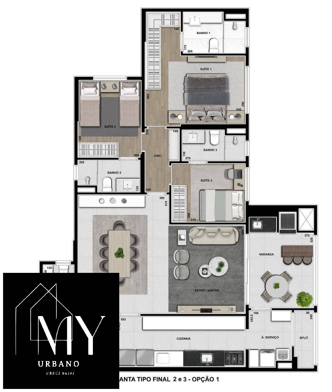 Apartamento à venda com 3 quartos, 132m² - Foto 44