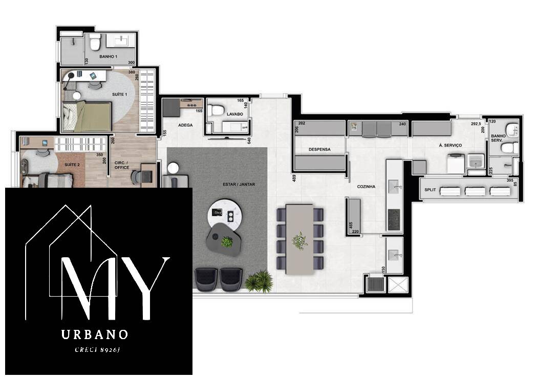 Apartamento à venda com 3 quartos, 165m² - Foto 7
