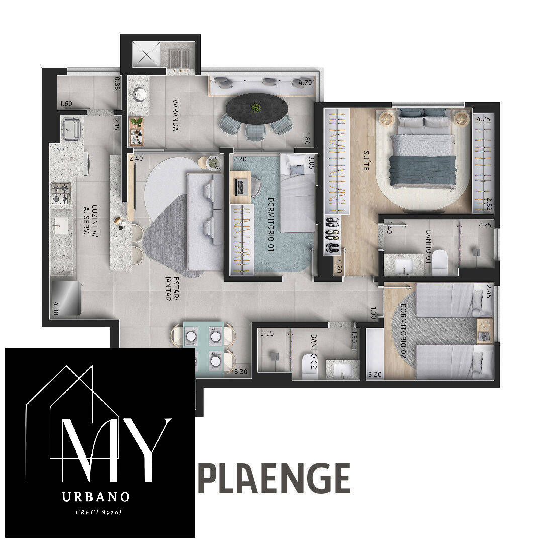 Apartamento à venda, 71m² - Foto 4