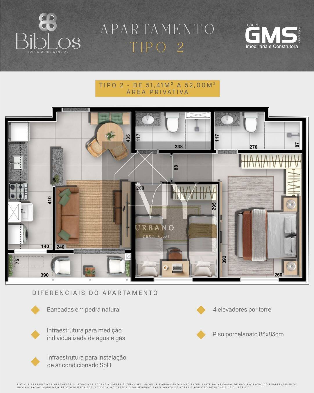 Apartamento, 2 quartos, 52 m² - Foto 6